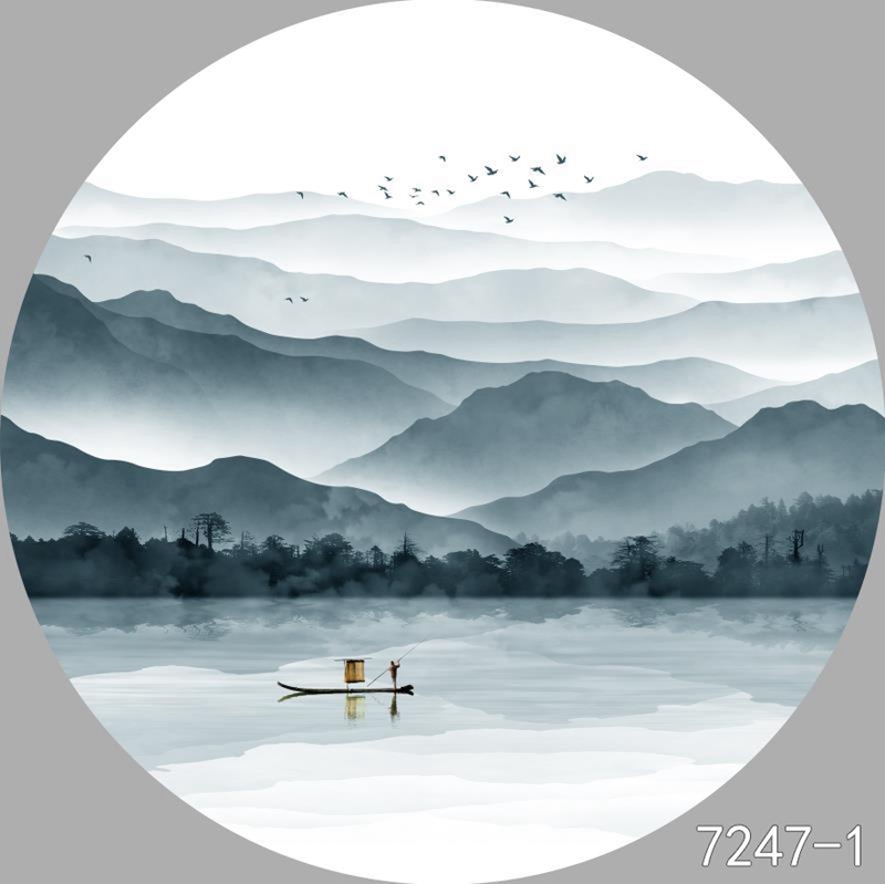 圆形夹画