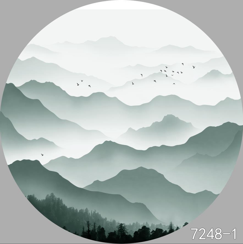 圆形夹画