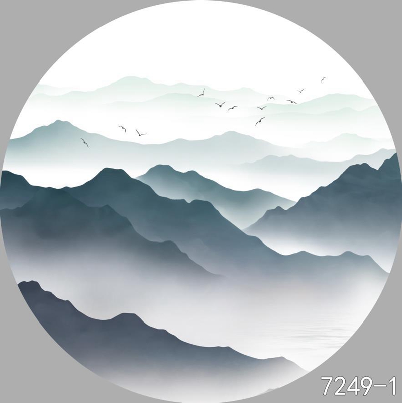 圆形夹画