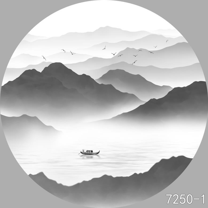 圆形夹画