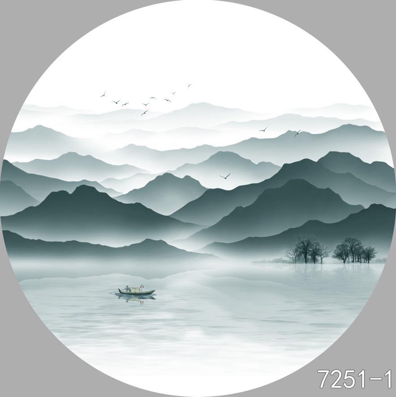 圆形夹画