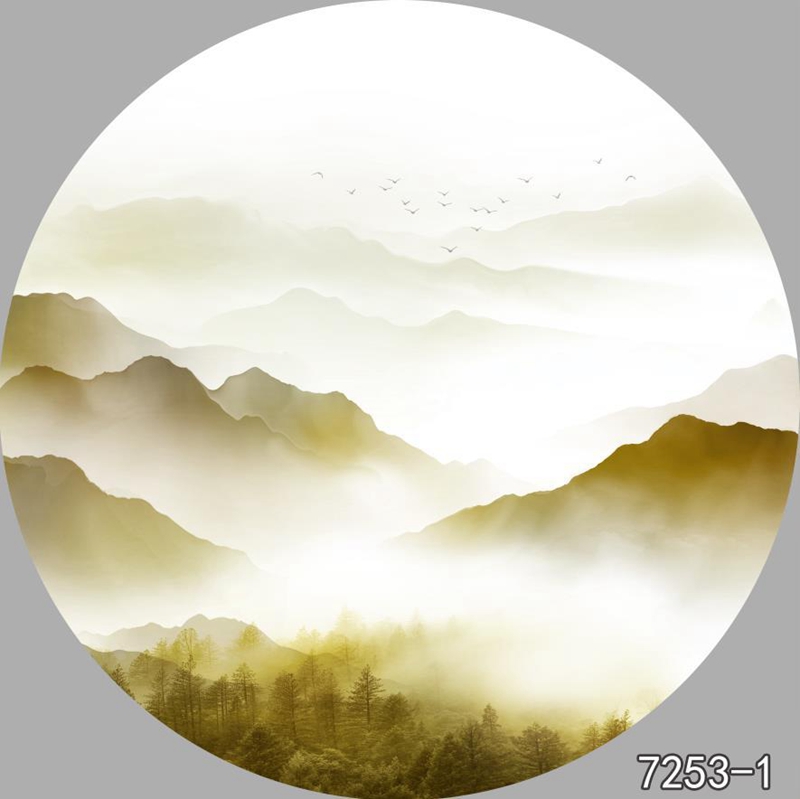 圆形夹画
