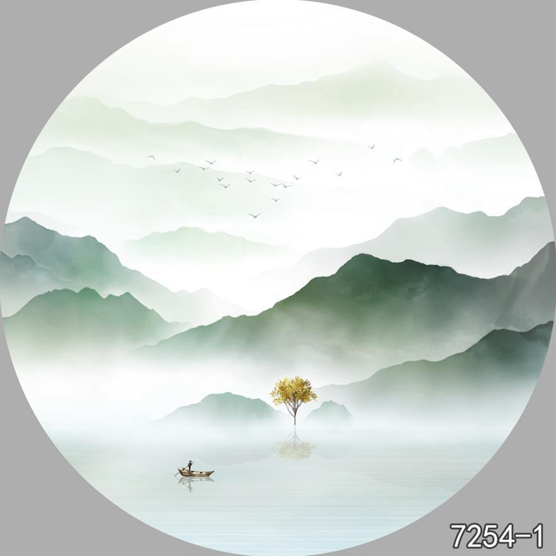 圆形夹画