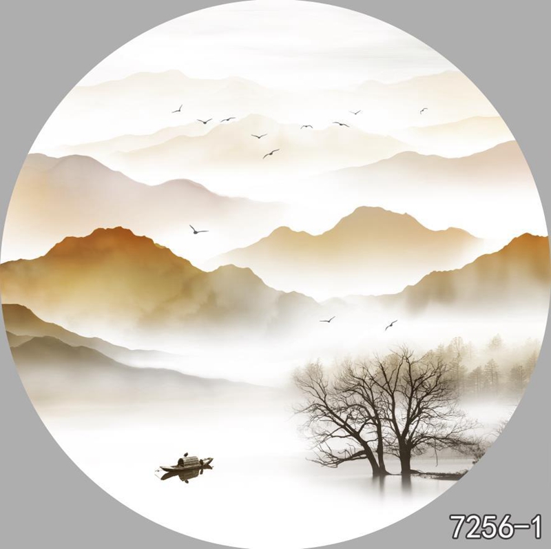 圆形夹画
